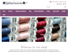 Tablet Screenshot of iaquilts.com